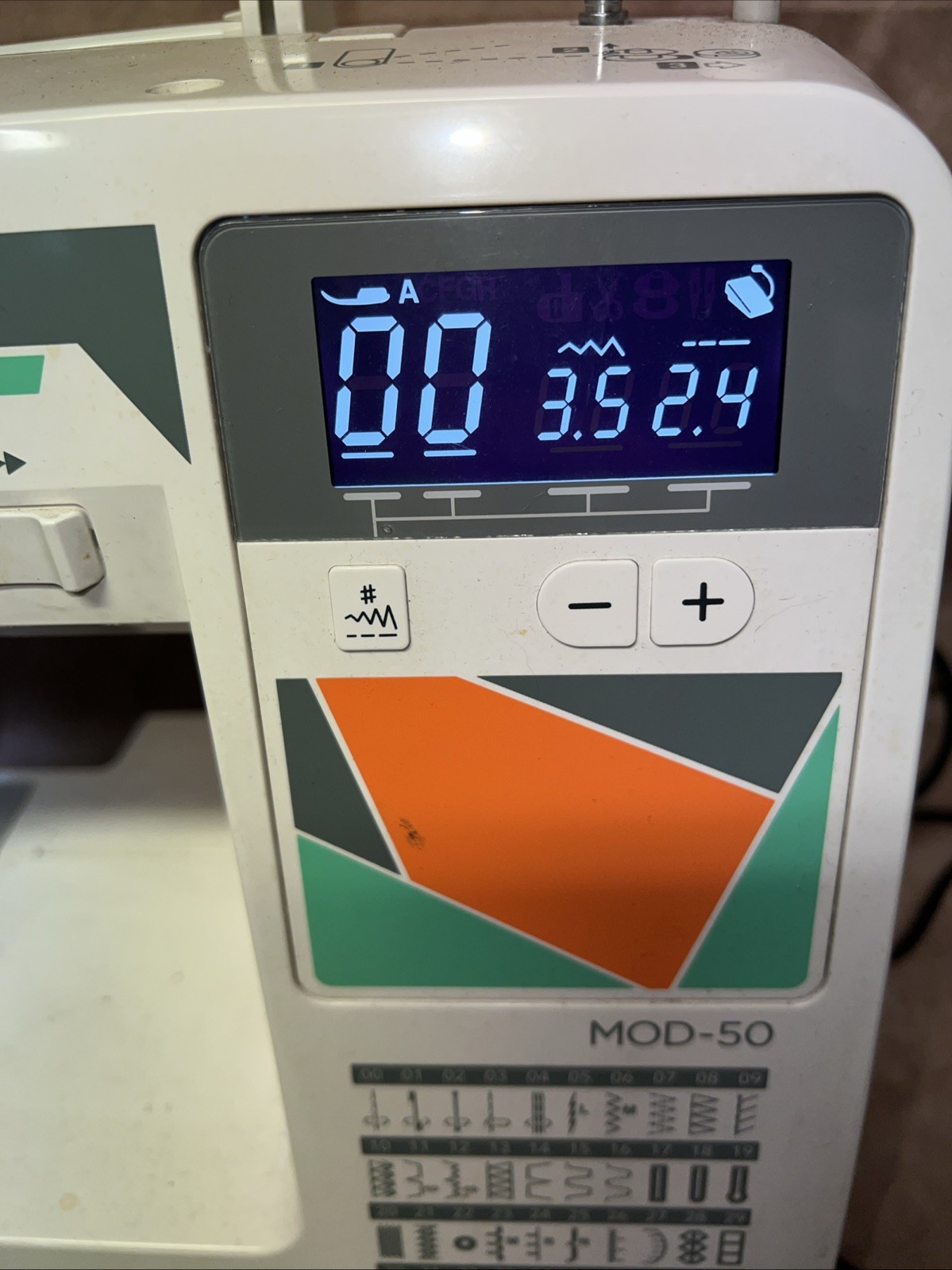 MOD-50 Computerized Sewing Machine with 50 Built-In Stitches, 3 One-Step See Pic
