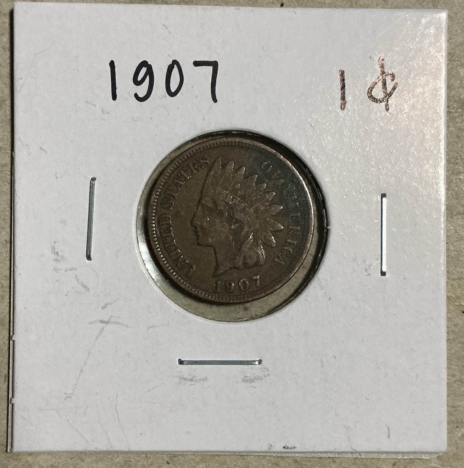 1907 Indian Head Penny Nice Cent Free Shipping