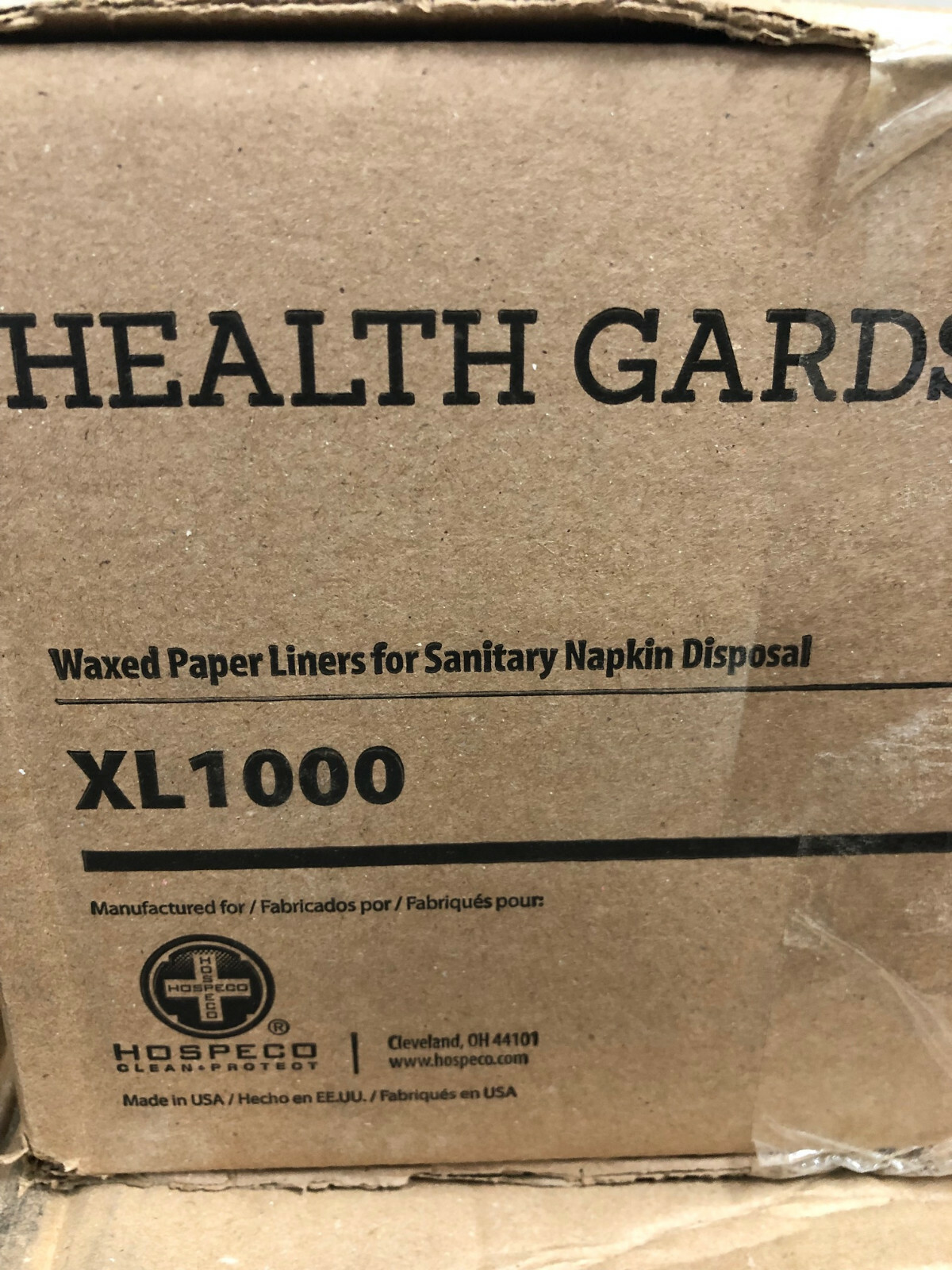 100x Bags XL1000 HEALTH GARDS Kraft Waxed sanitary napkin Tampon disposal sacks