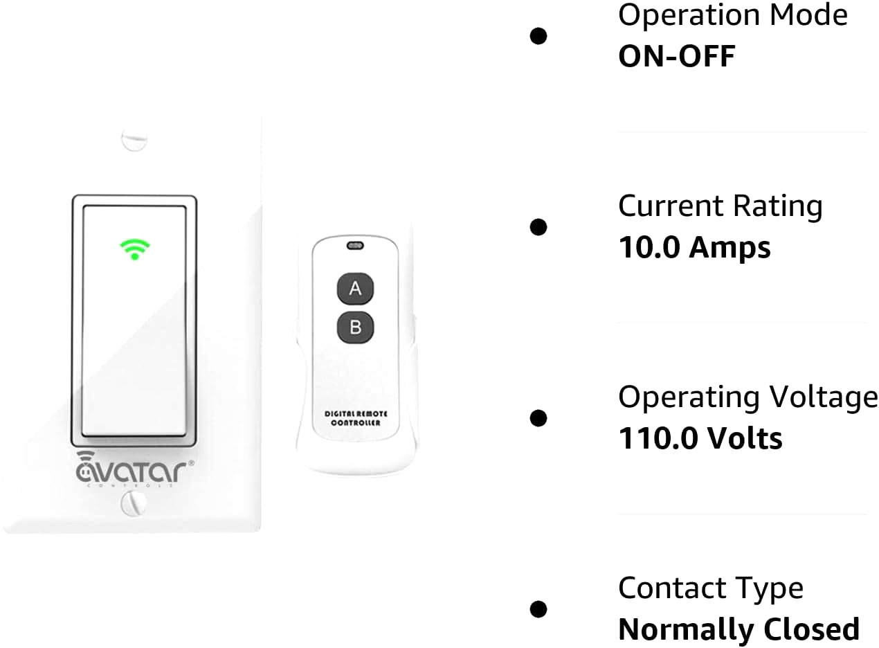 Smart WIFI In-Wall Switch For Alexa Google Home APP With Remote Control&Schedule