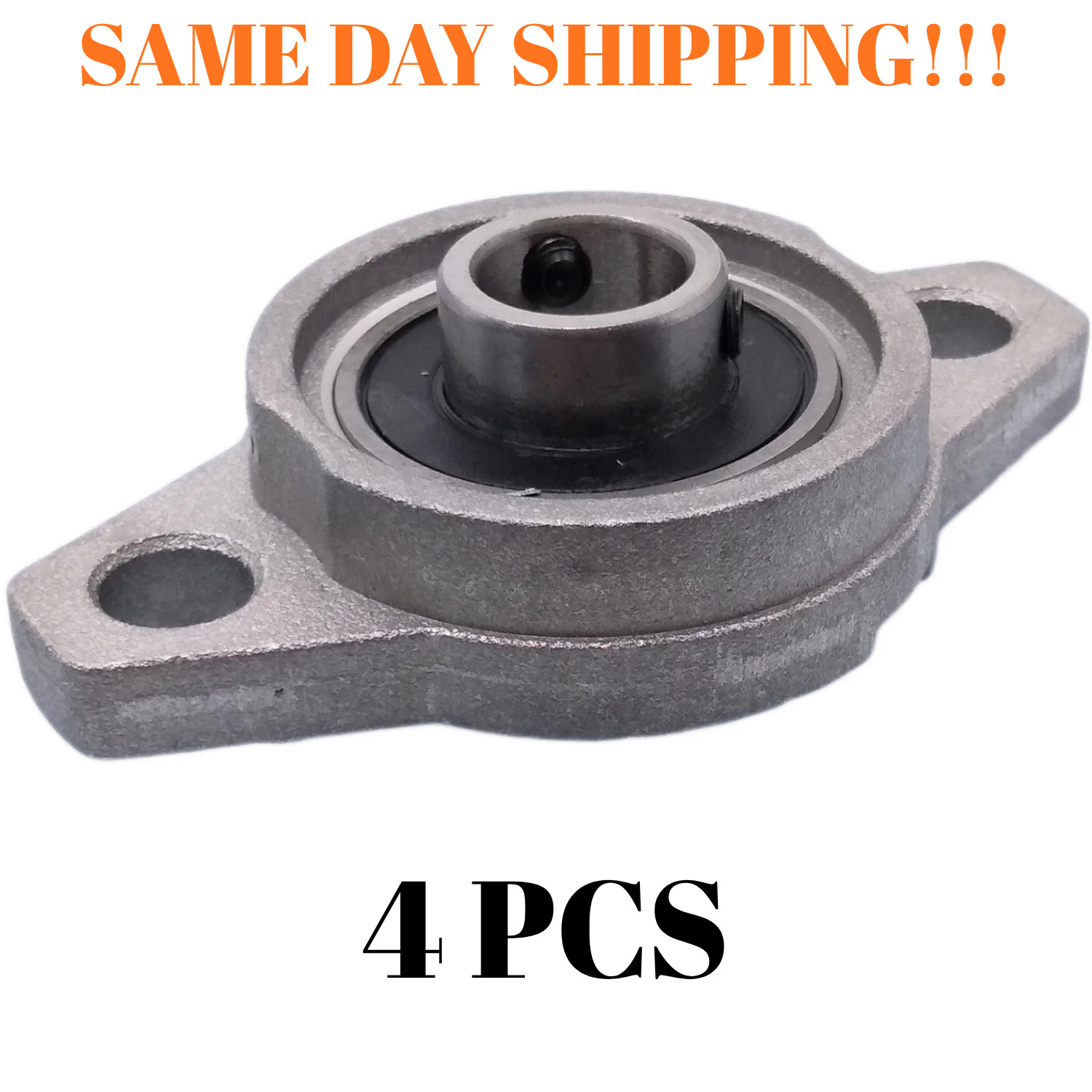 4 PCS 12mm KFL001 Pillow Block Bearing FL001 Flange Block Bearing