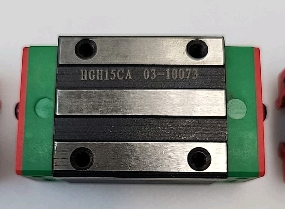 HGH15CA Linear Rail Sliding Block Bearing Steel Rail Carriage Lot Of 4