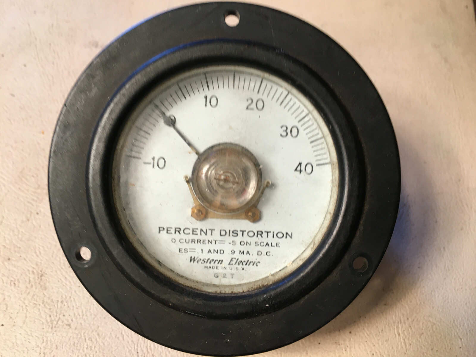 Western Electric Percent Distortion -10-0+40 Meter