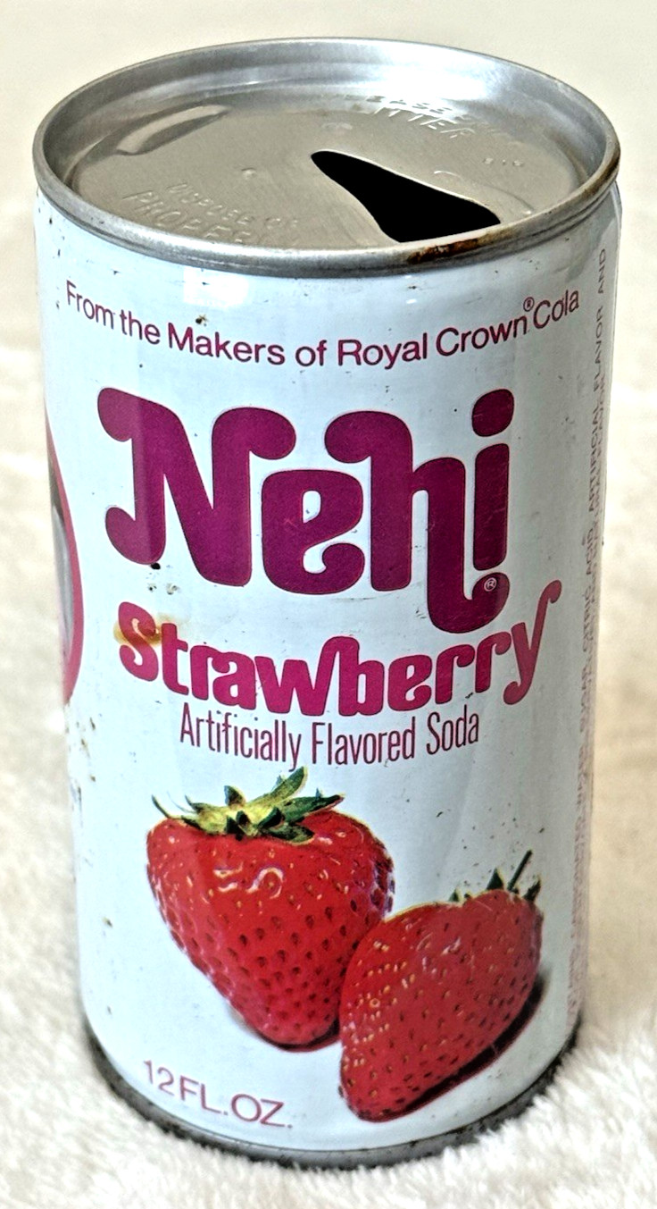VTG 1970’s Nehi Strawberry 🍓-Happy Days #28-RC Cola-12 oz-Steel Soda-Pop Can