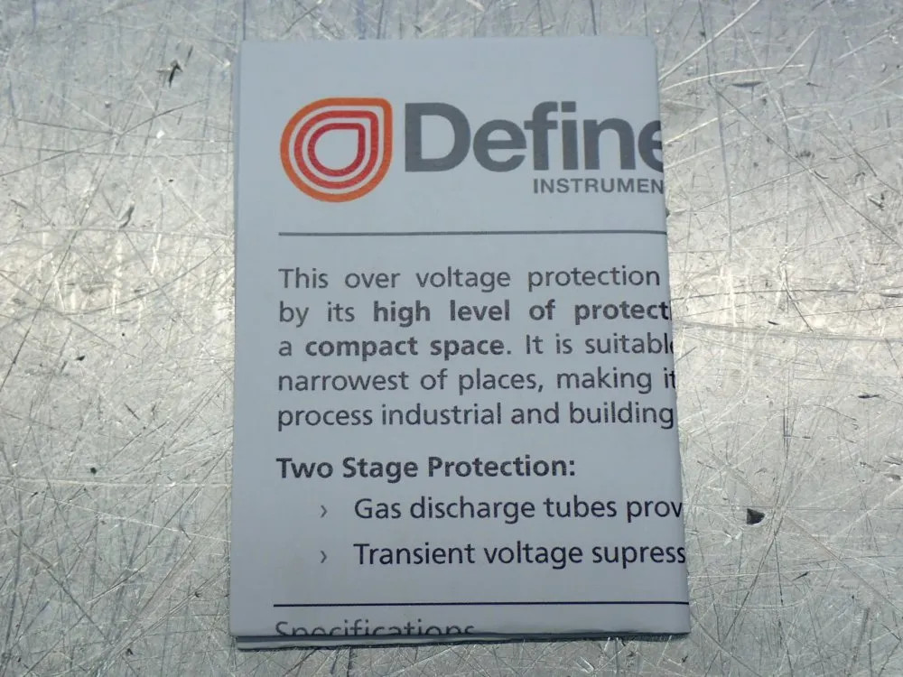 DEFINE INSTRUMENTS OVP-100 OVER VOLTAGE PROTECTION UNIT, 2PCS 07251470332
