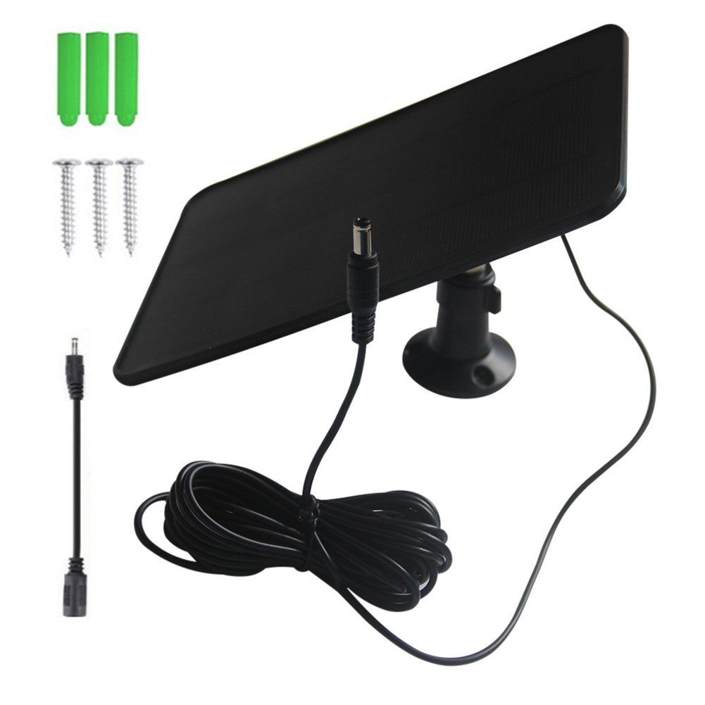 6W 5V Solar Charger for Ring Doorbell and Outdoor Wireless For Security Cameras