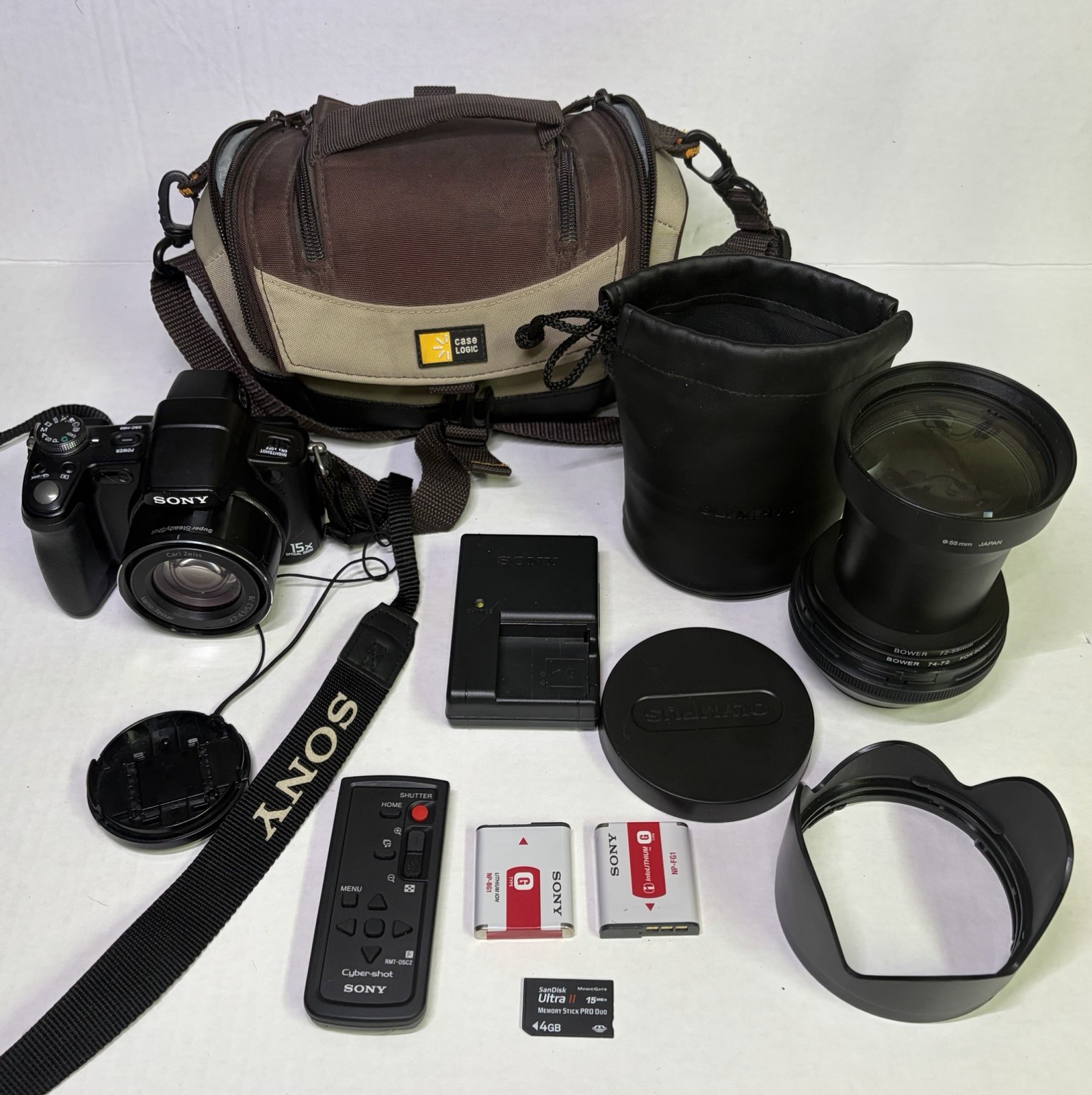 Sony NightShot IR Camera Kit Paranormal Moon Rare Japan Olympus Lens 72-55