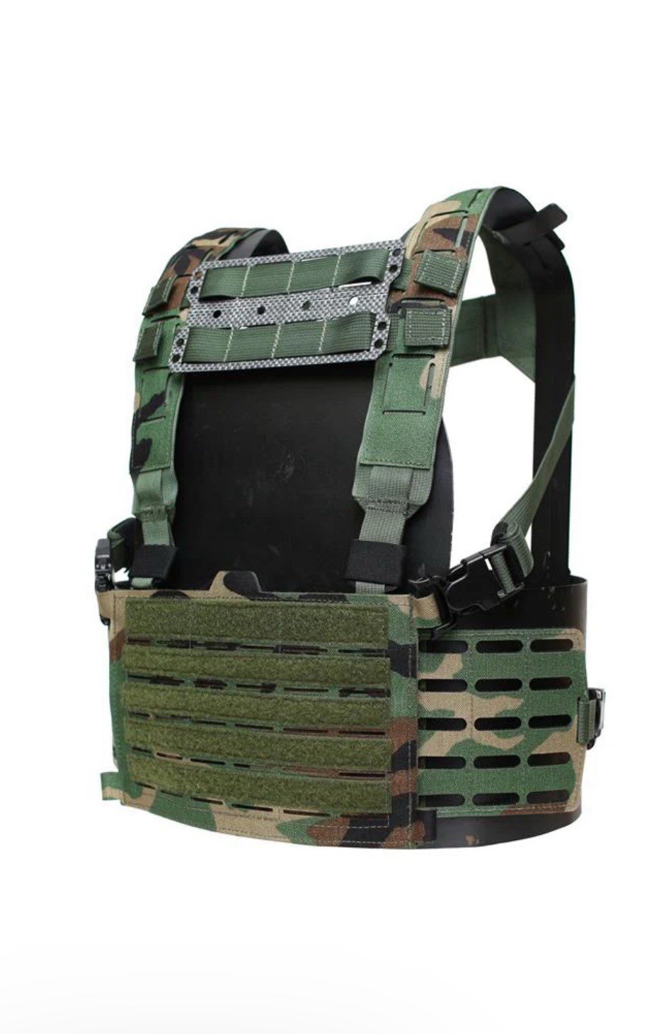London Bridge Trading LBT-1961-LC Minimalist Chest Rig Woodland M81 Gods Plaid