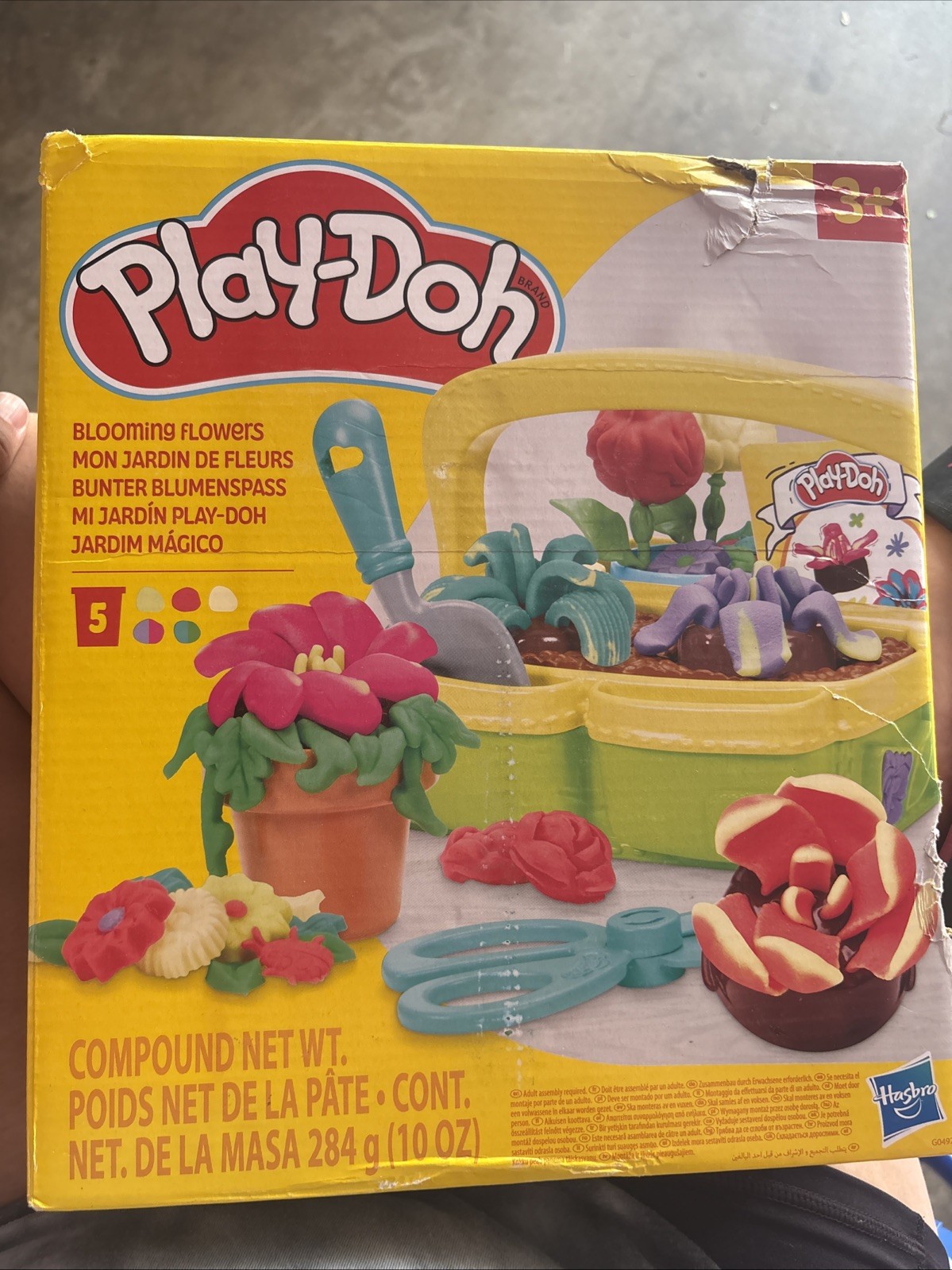 Play-Doh Blooming Flowers-Damaged Box