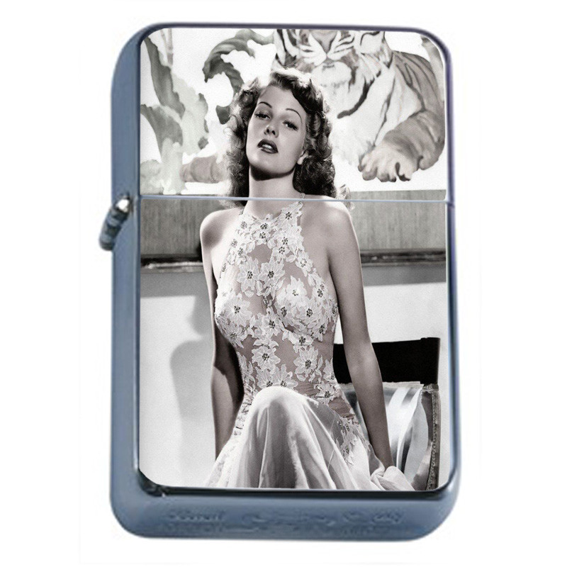 Brooklyn Pin Up Girls D2 Flip Top Oil Lighter Wind Resistant
