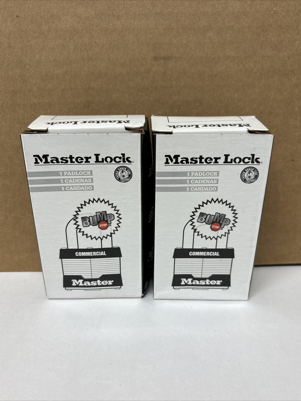 LOT OF 2 Master Lock 5340-01-408-8452 Steel Padlock 1-3/4" 5-Pin BumpStop Cyl