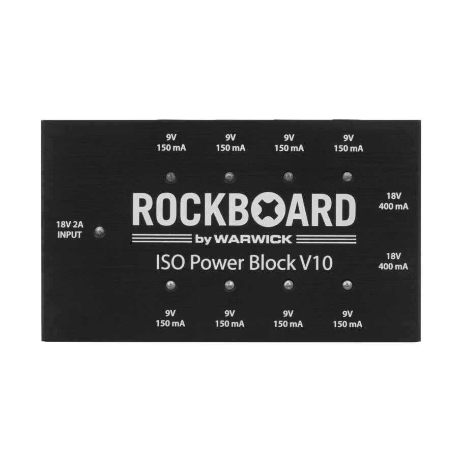 RockBoard ISO Power Block V10 Isolated & Filtered Power Supply (8x 9v   2x 18V
