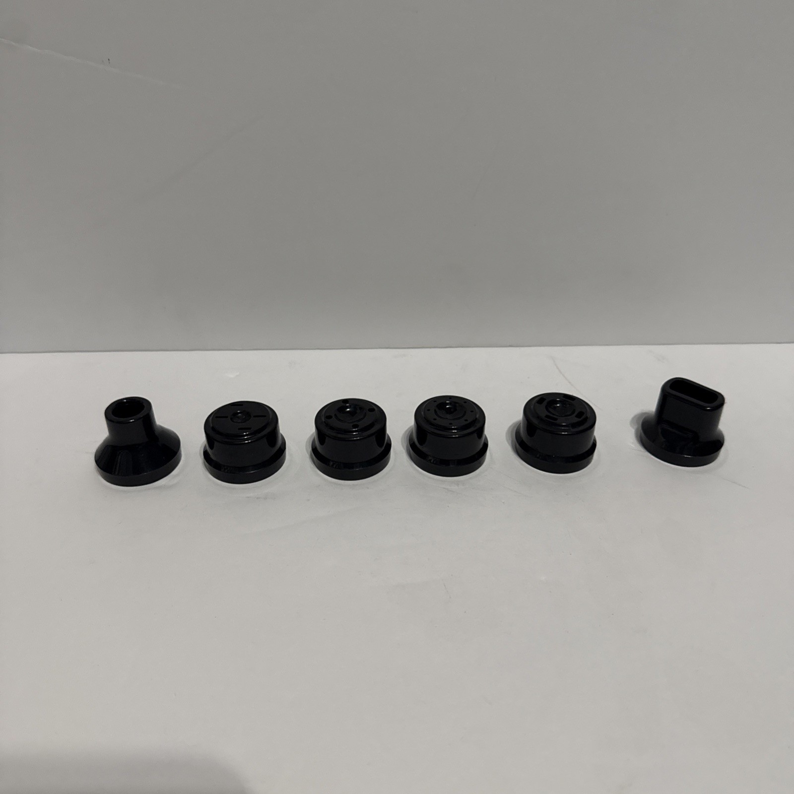 Omega Juicer 8003 8004 8005 8006 Nozzle Caps Set Replacement Parts Black Genuine