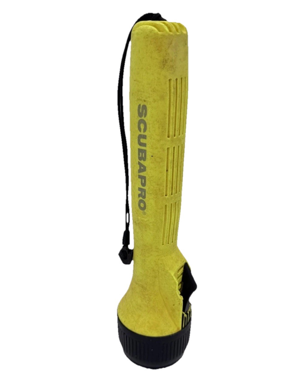 ScubaPro Scuba Marine Diving Snorkelling Torch Made In Italy Yellow RARE
