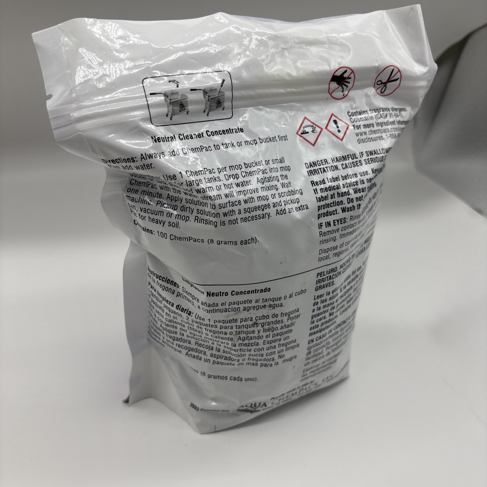 Aqua ChemPacs Neutral Floor Cleaner Concentrate 100 ChemPacs