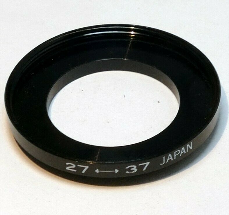 27mm to 37mm Step Up lens ring adapter  screw in threaded