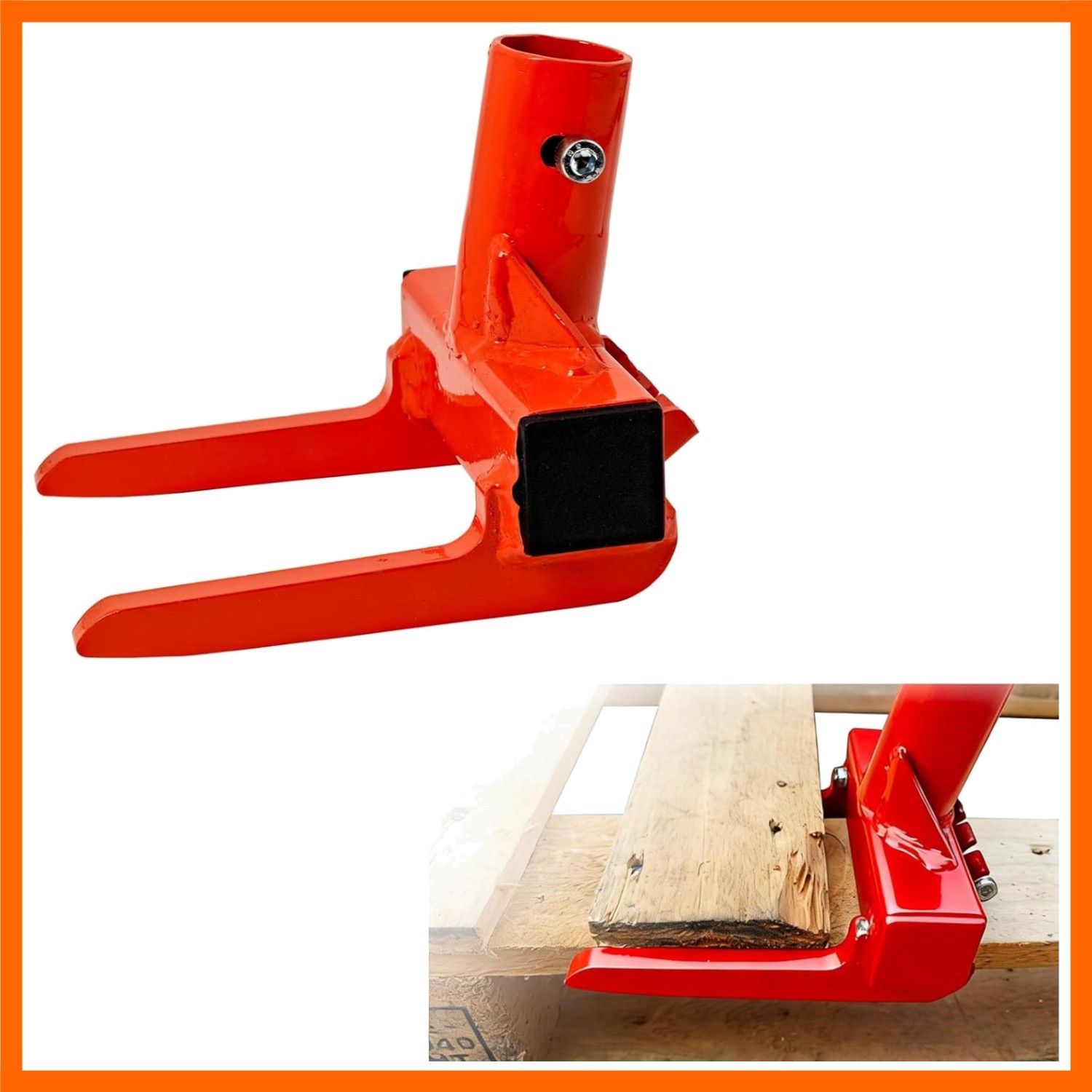 Pallet Buster with Nail Puller, Deck Wrecker Pry Bar, Heavy Duty Pallet Deck ...