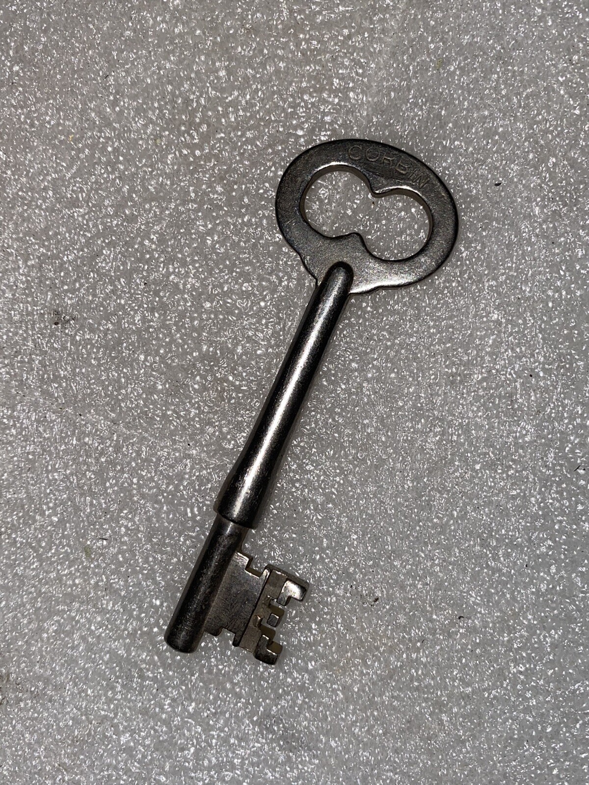 Antique Corbin  Mortise Lock Skeleton Key #H534.   Antique Door Key