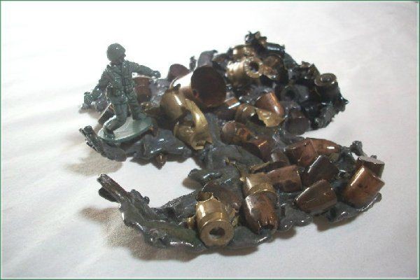 Last Man Standing ..... assemblage art