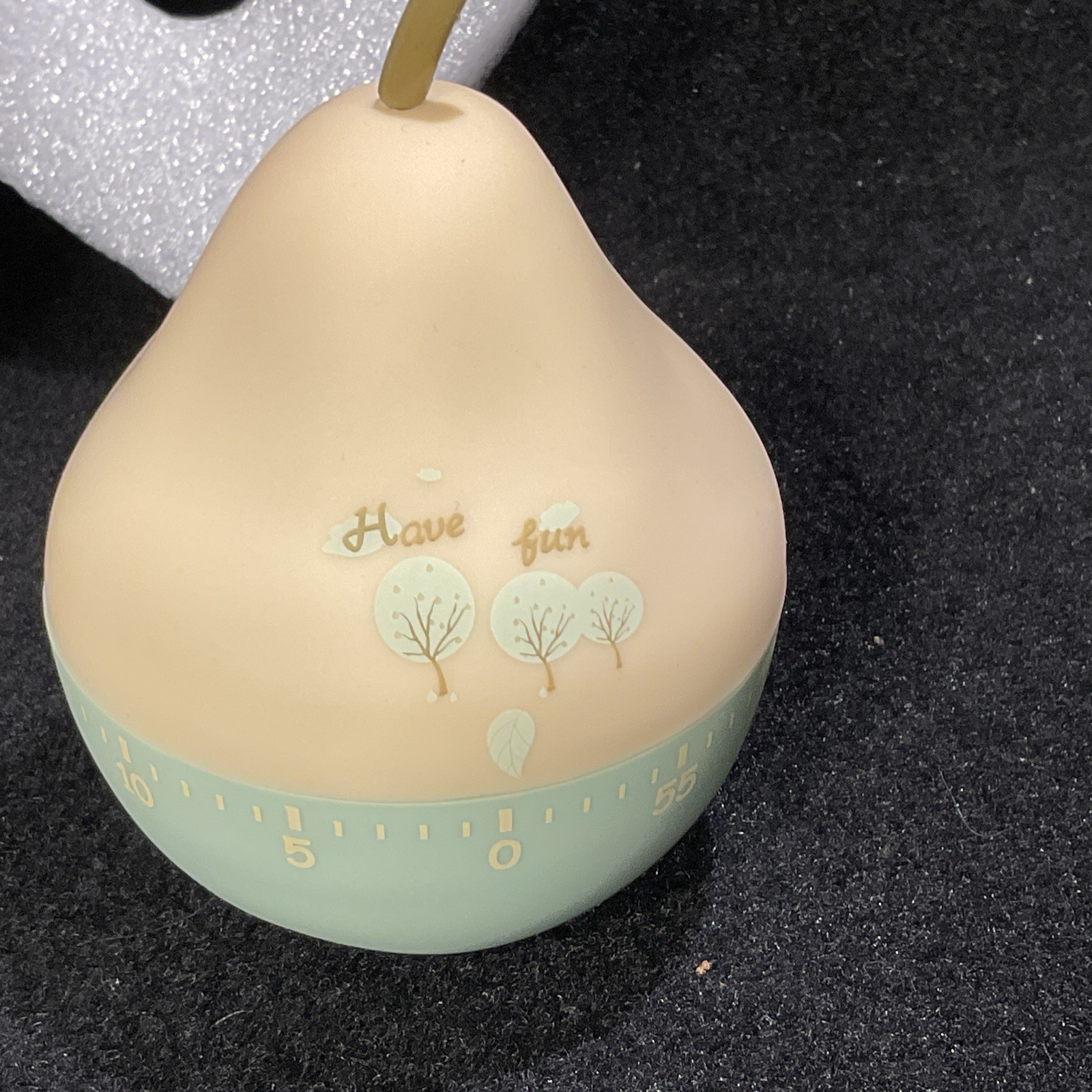 Pear Shaped Kitchen Timer Mechanical Cooking Egg Timer Fruit Vintage Retro Style
