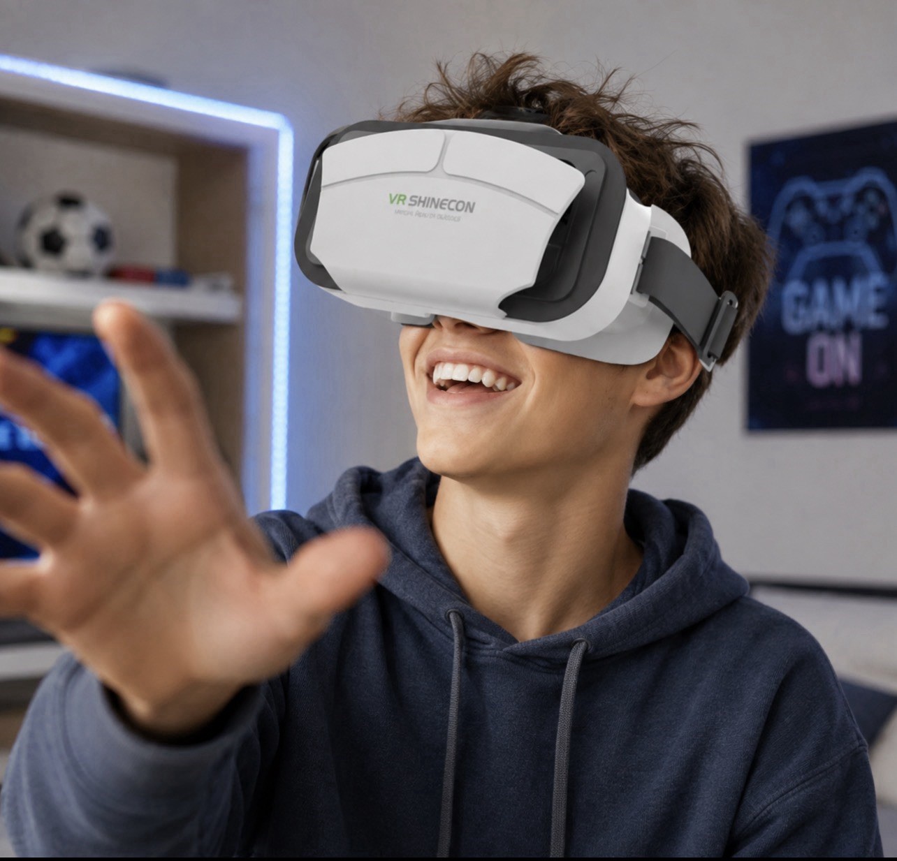 Shinecon SC-G12 VR Headset 3D Virtual Reality Glasses for iPhone & Android