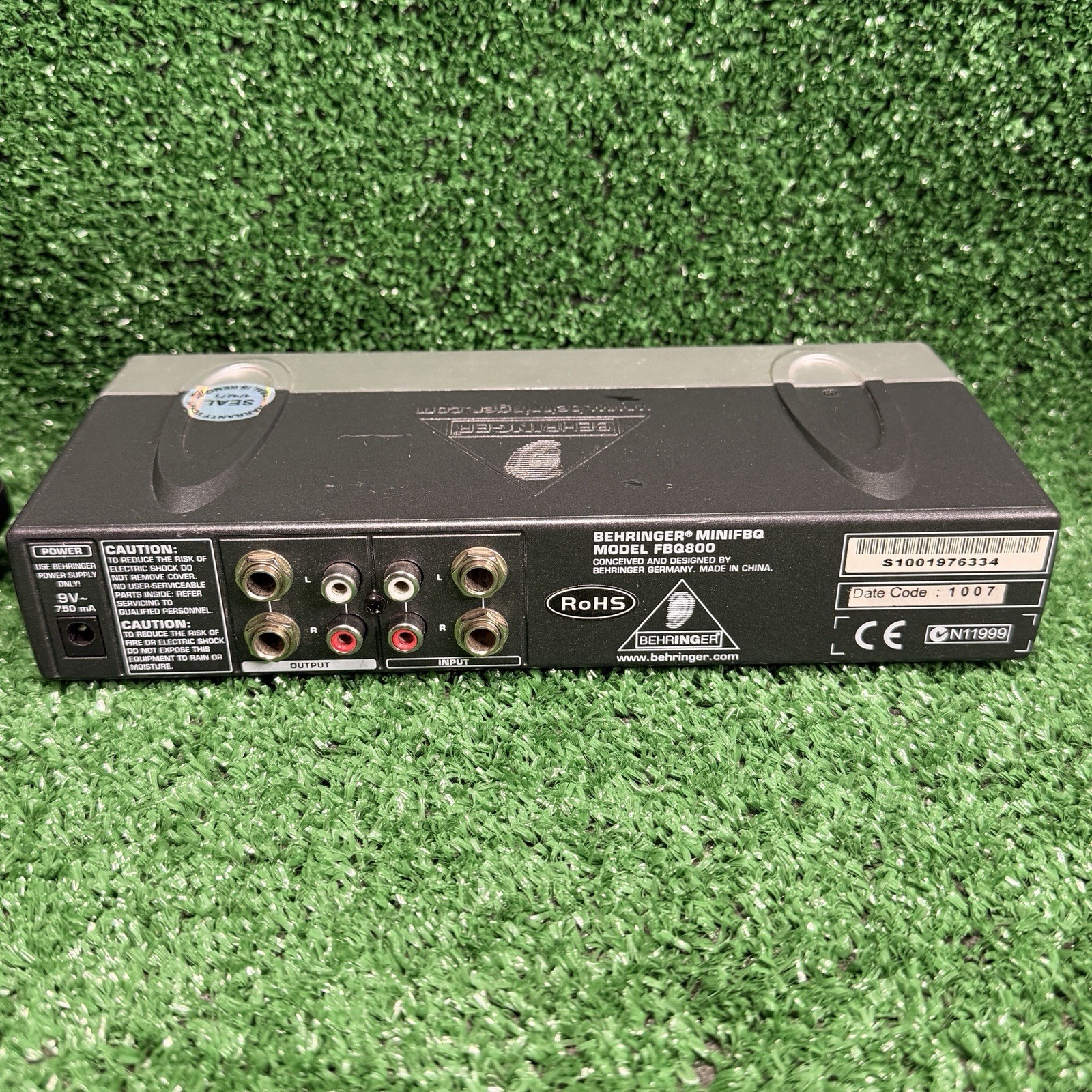 Behringer Equalizer FBQ800 Mini FBQ, Tested & Working.