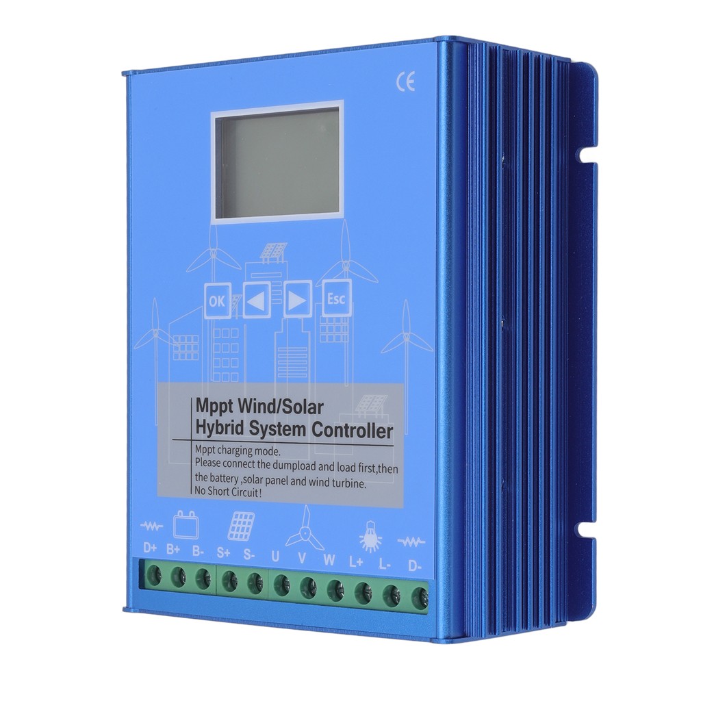 Bluetooth Wind & Solar Discharge Dumpload 2KW MPPT Charge Controller 12V/24V/48V