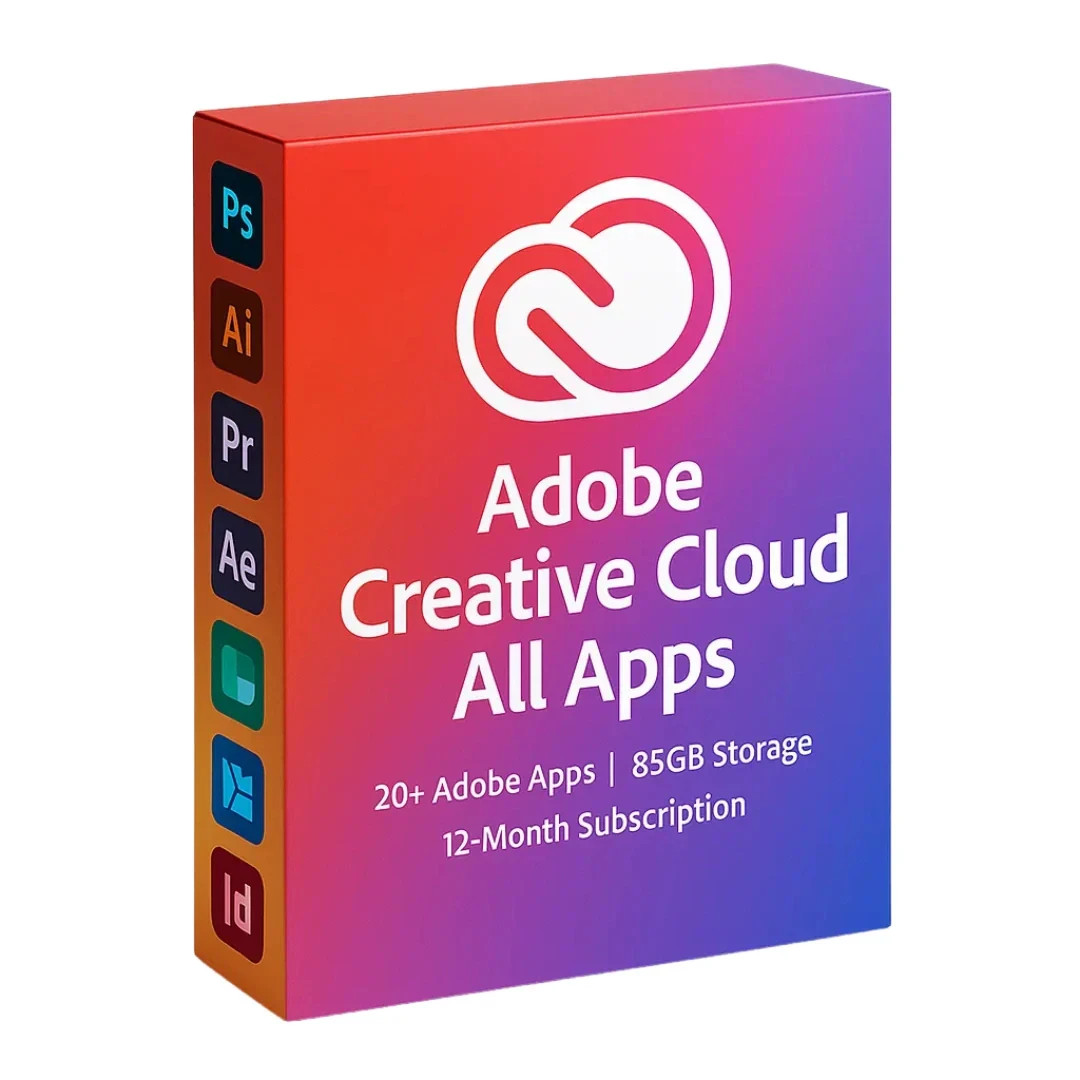 Adobe Creative Cloud All Apps 12 months - 2 device - 100gb storage- full waranty