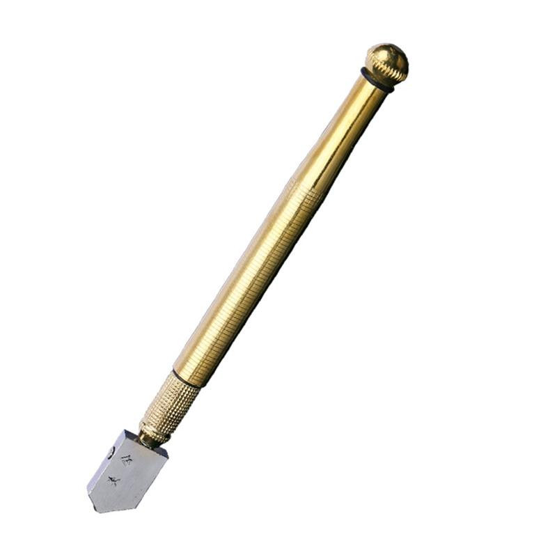 Glass Cutter with Diamond Head & Steel Blade for 3-15Mm Glass, Anti-Slip Handle