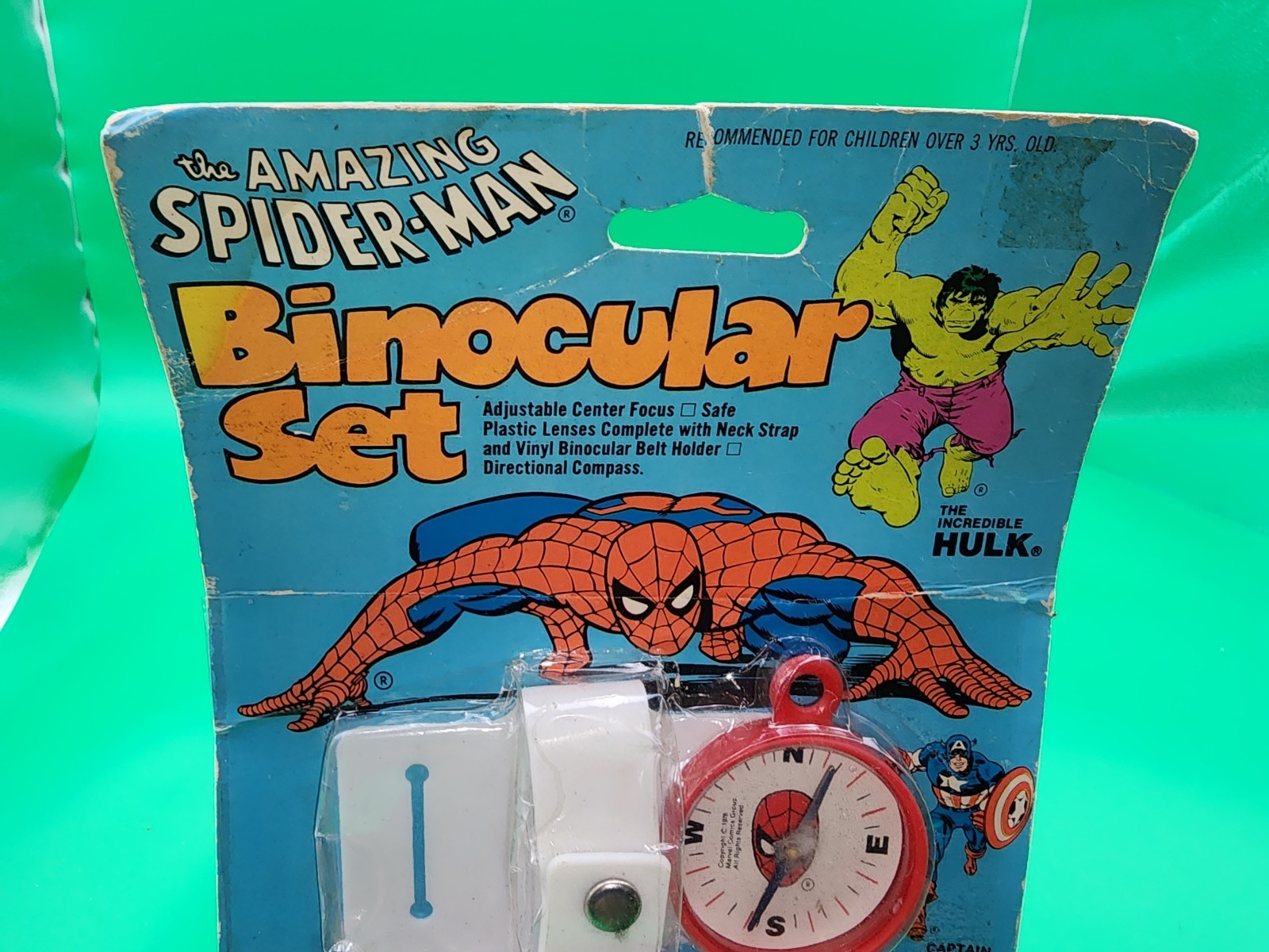Spider-Man Hulk Toy Binocular Set In Package - Damaged Package
