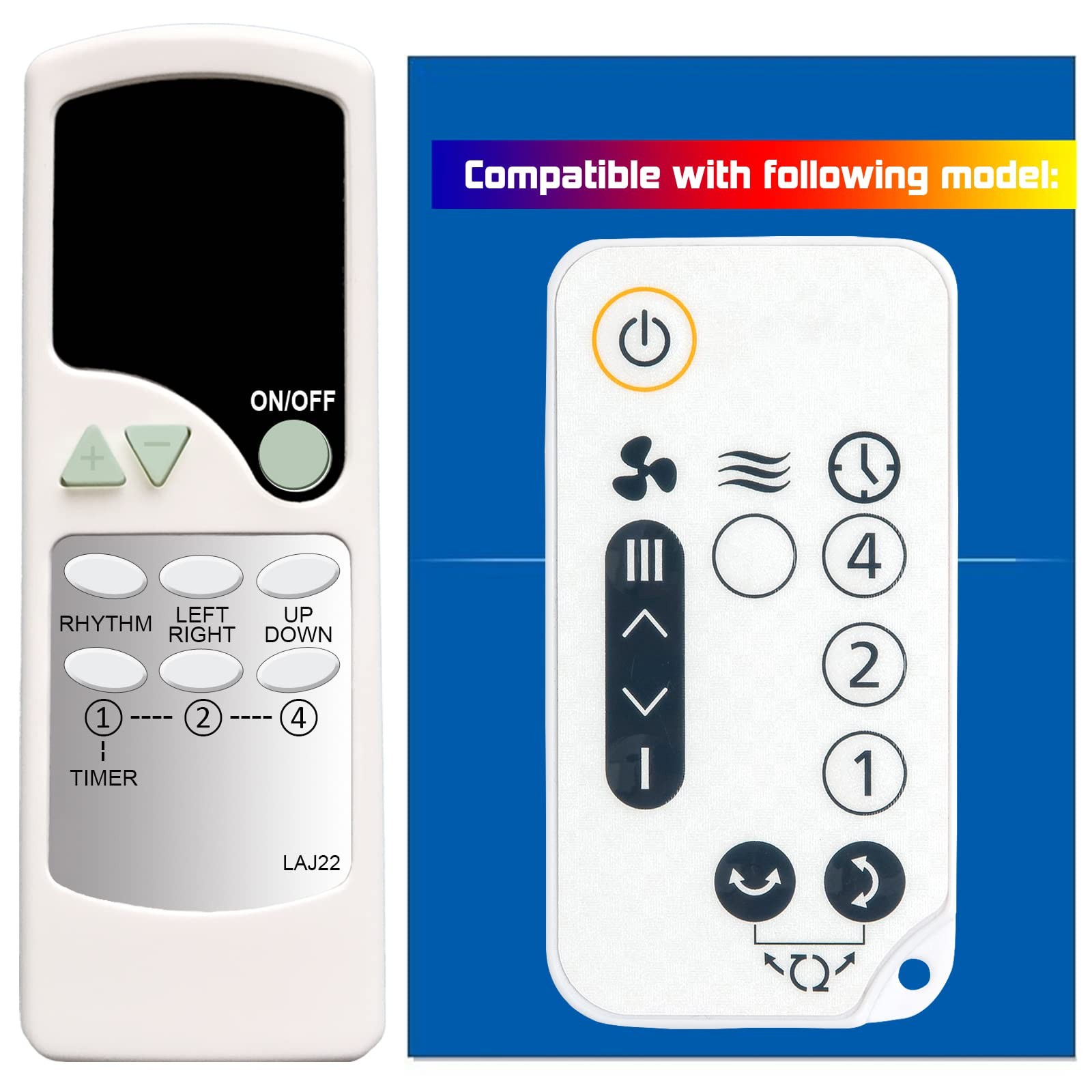 Replacement Remote Control for Woozoo OHYAMA Globe 5-Speed silver metallic