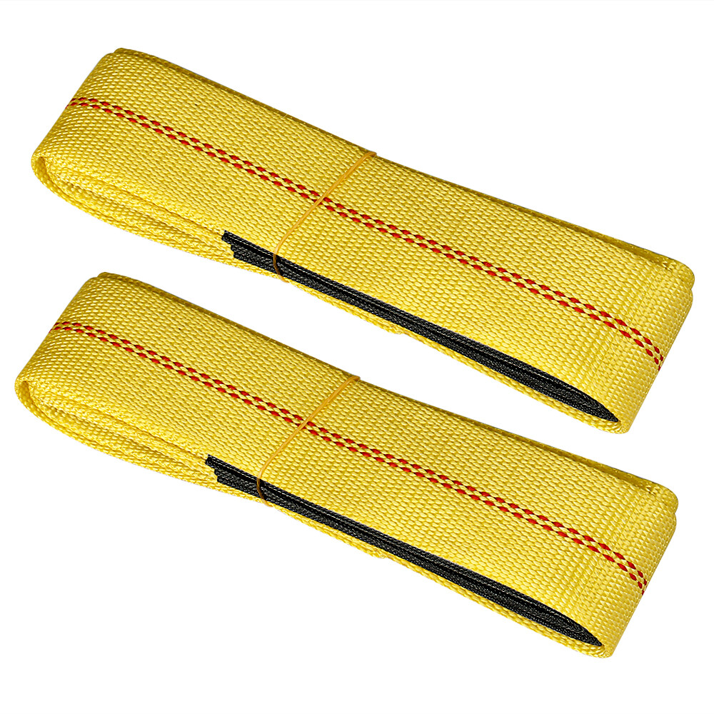 2Pc 6'x2" Nylon Web Lifting Tow Strap 3000 Lbs Load Capacity & 9000 Lbs Breaking