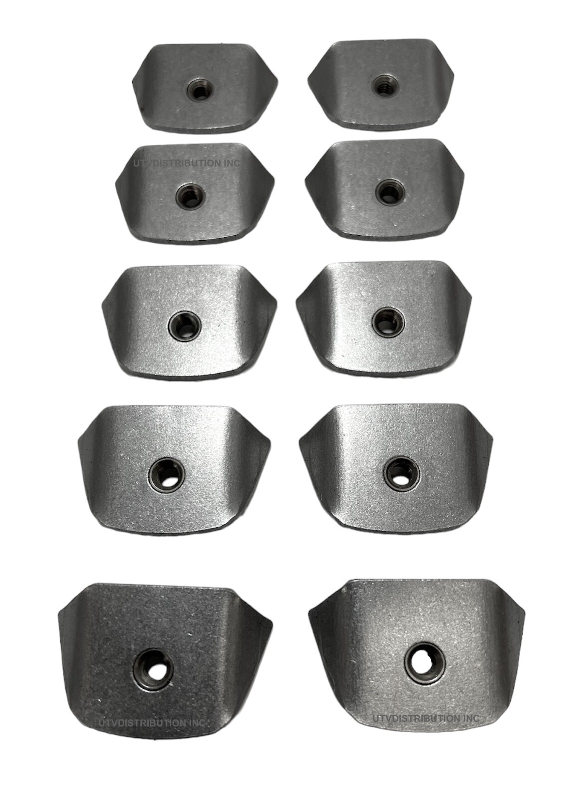 TRICK TABS / WELD TAB WITH 1/4"-20 THREAD RIVNUTS GREAT CHASSIS TAB 10 Pack