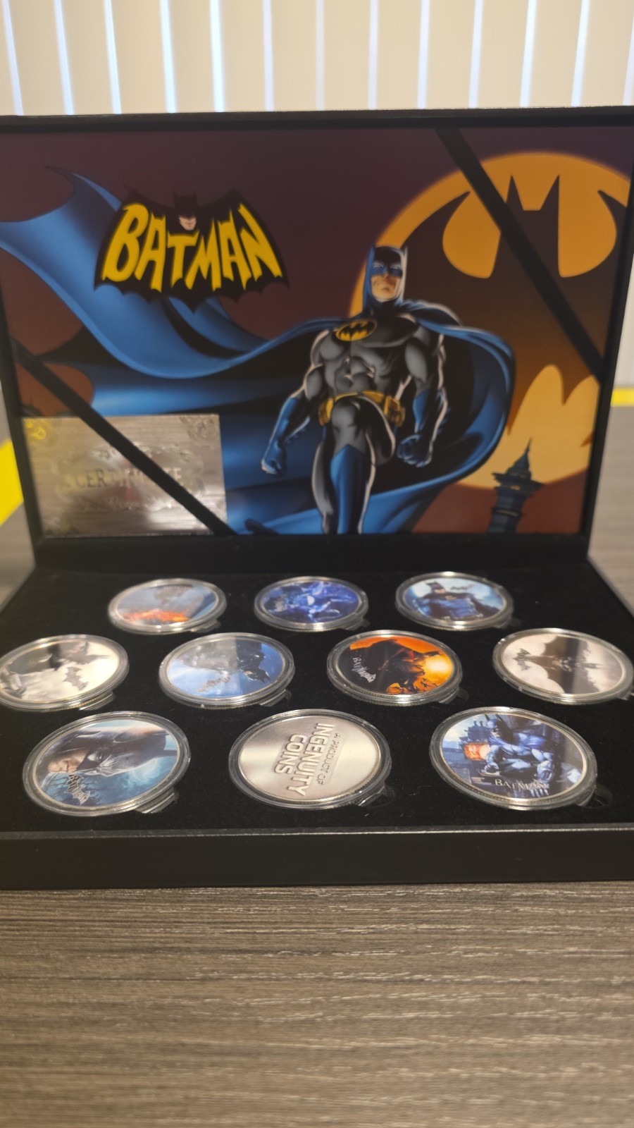 Ingenuity Coins Batman Collectible Coin Set with Certificate of Authenticity