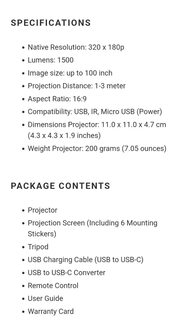 TRNDlabs Projector Set - New in box! 4119