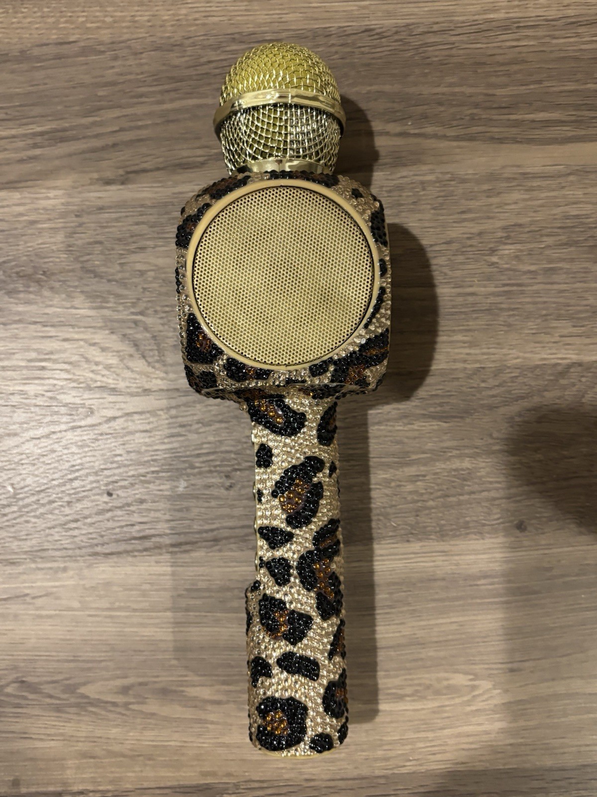 Jessica Simpson Leopard Microphone Bling Edition Wireless Bluetooth for Karaoke