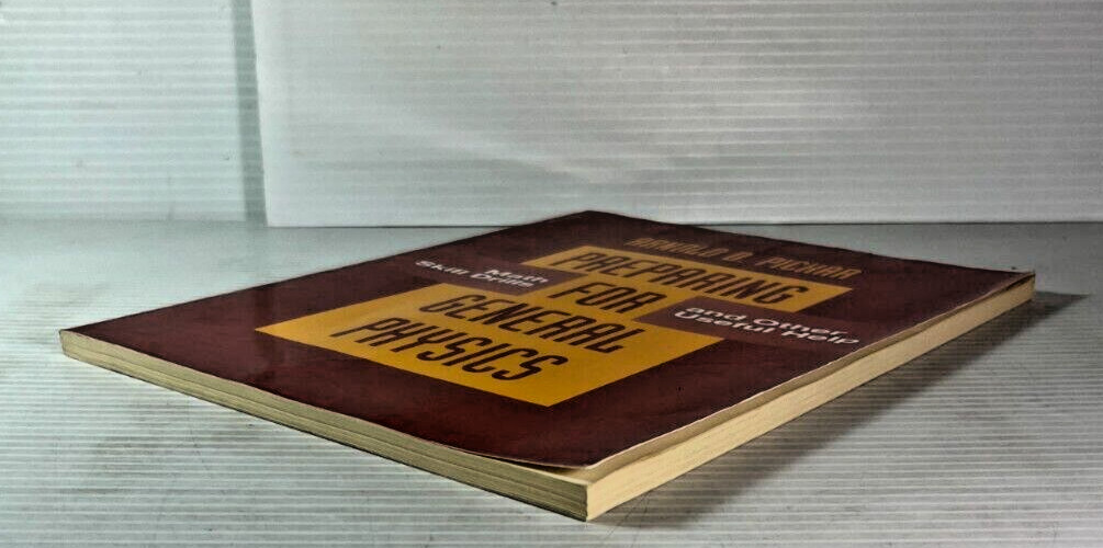 Preparing for General Physics Math Skill Drills and Other Useful Help 1992 USED