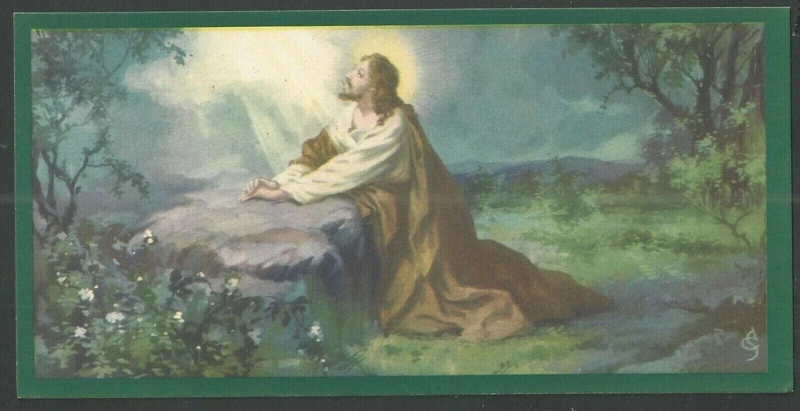 Holy card antique de Jesus santino image pieuses estampa
