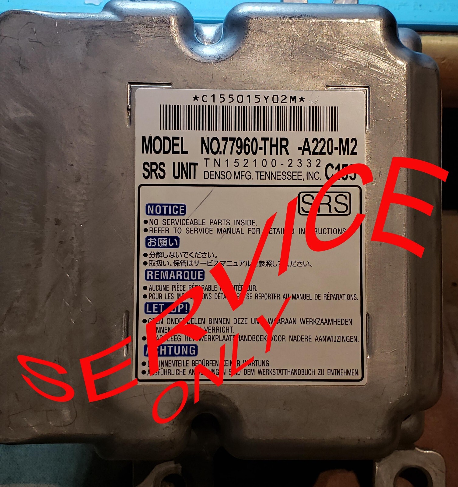 SERVICE 2021 HONDA ODYSSEY 77960 THR A220 M2 Aribag SRS Module , Reset, Repair