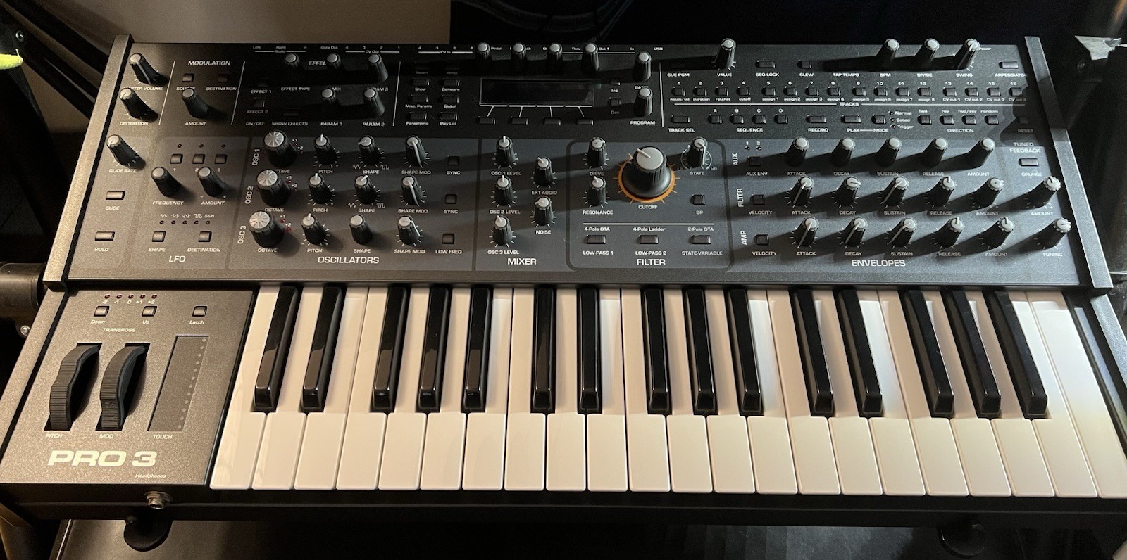 Sequential Pro 3 Multi-Filter Mono Paraphonic Synthesizer (37-Key)