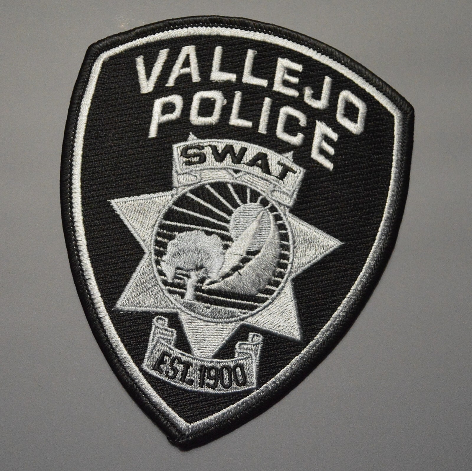 Vallejo California Police SWAT Team Patch ++ Mint Solano County CA