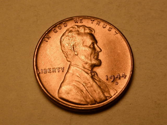1944-D DDR-005 Doubled Die Reverse Choice BU Red Lincoln Cent