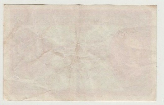 Banknote 1941 Malaya 5 cent in extremely fine condition with central fold