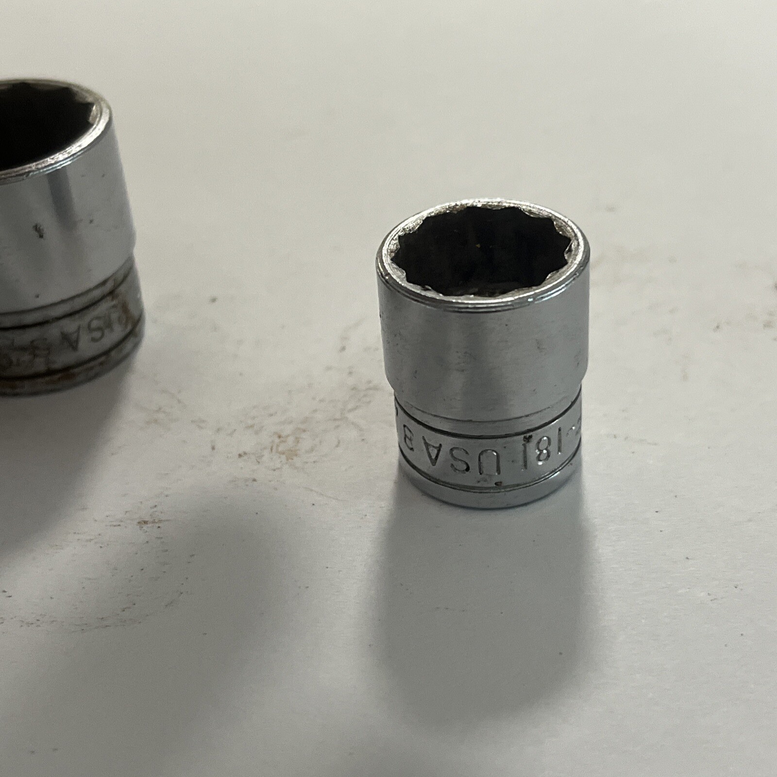 5- Snap-On Sockets 3/8 Drive 12-Point USA