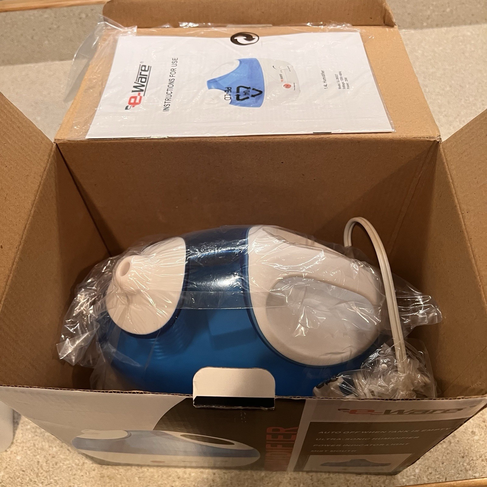 New Eware Ultrasound Humidifier