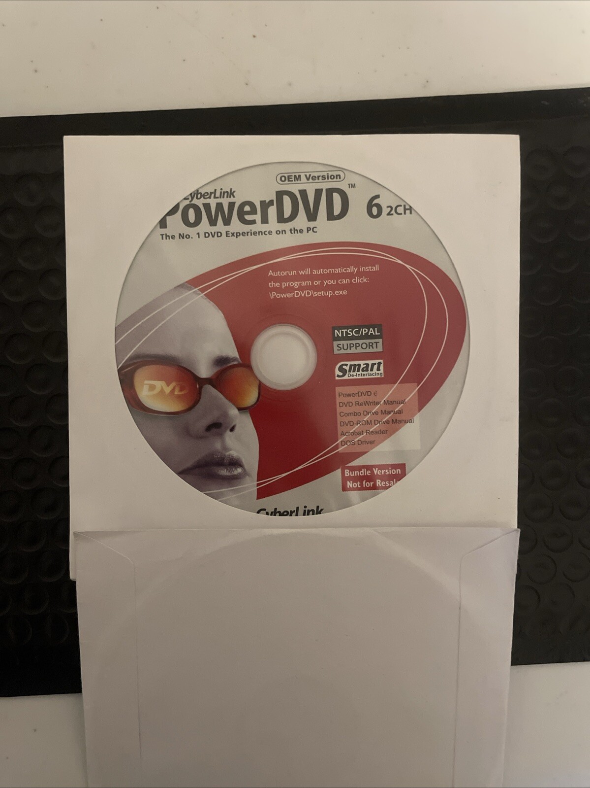 CyberLink PowerDVD 6 2-channel Version PC CD-ROM 2005 for Windows 98/XP NTSC/PAL
