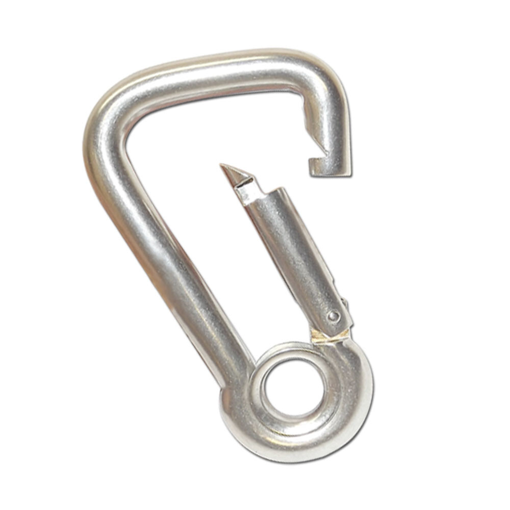 1 PC Snap Hook Carabiner with Eyelet  Set 1/4" Diameter & 2-1/4'' Length