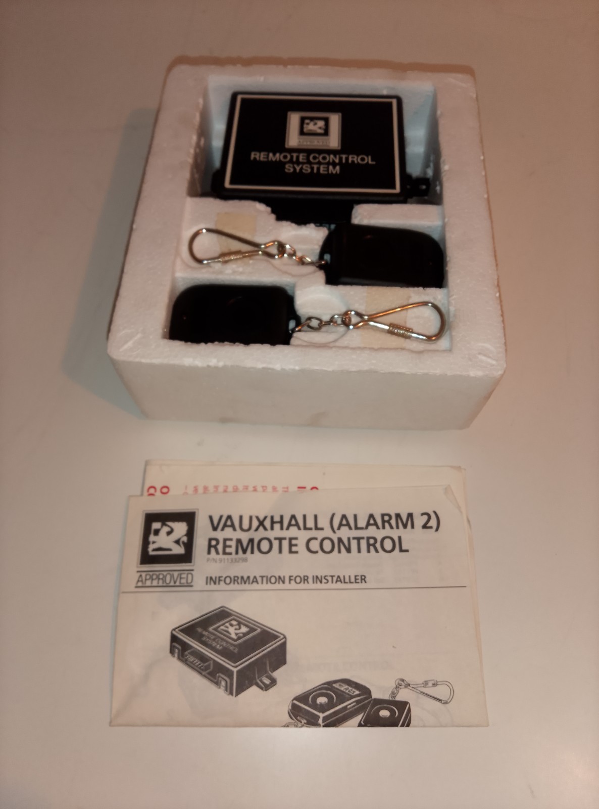 1980's vauxhall car alarm remote control set