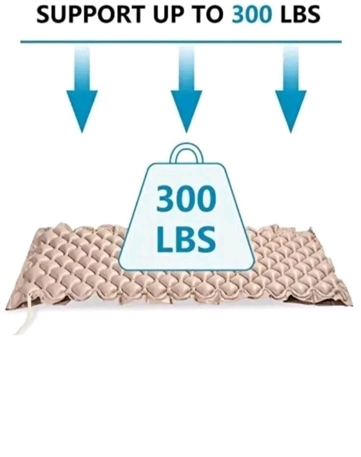Premium Alternating Air Pressure Mattress Pad with Ultra Quiet ColchónAntiescara