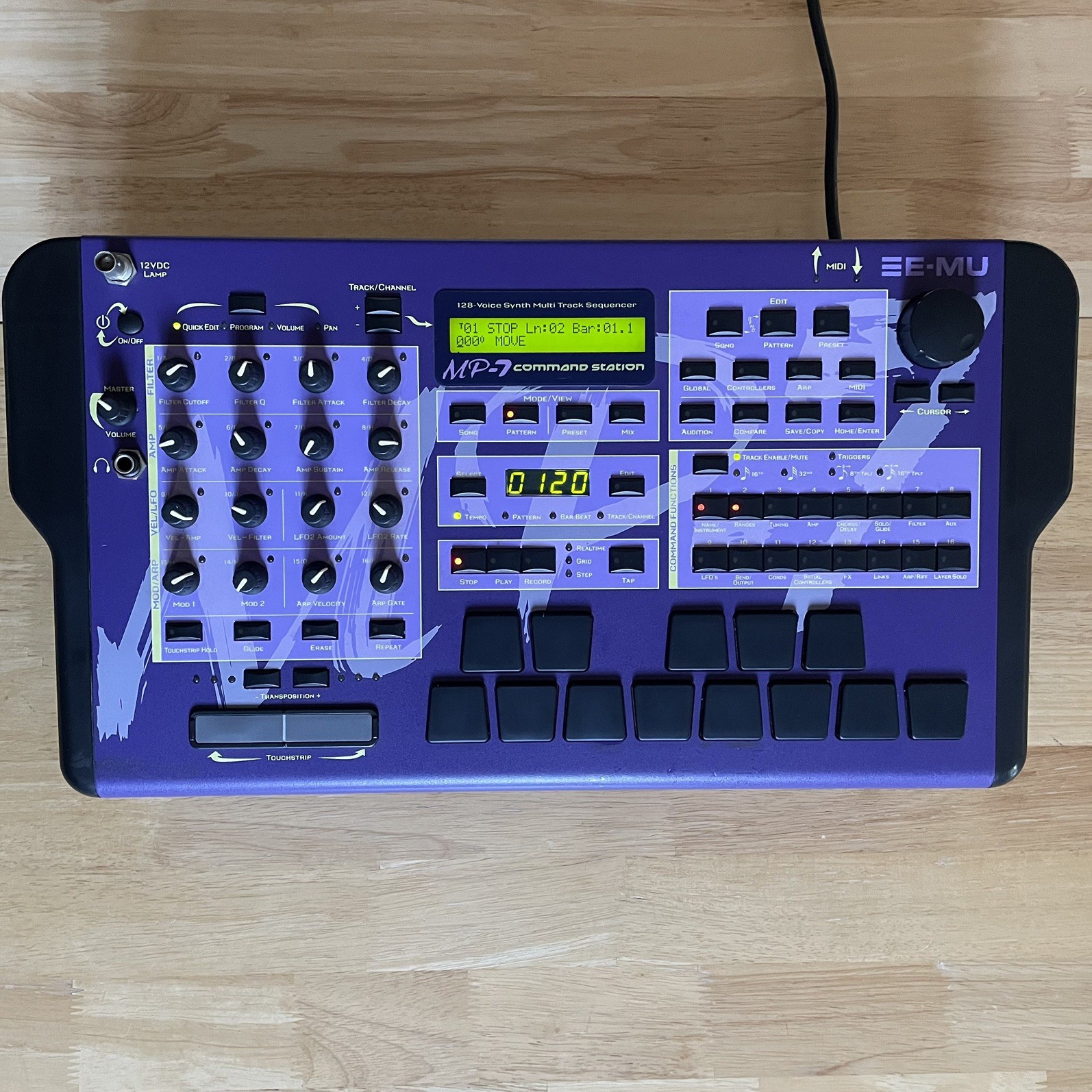 E-MU MP-7 Command Station - 7760 MPC-style synthesizer, drum machine, sequencer